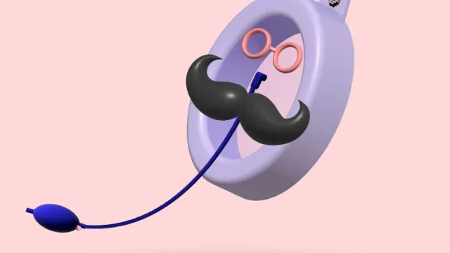Vacuum bell therapy applied to an adult chest