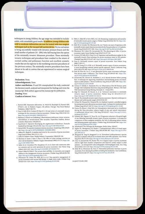 Challenging beliefs: A review of the paradigm shift in the treatment of pectus excavatum from radical resection to minimally invasive bracing and non-surgical vacuum bell suction