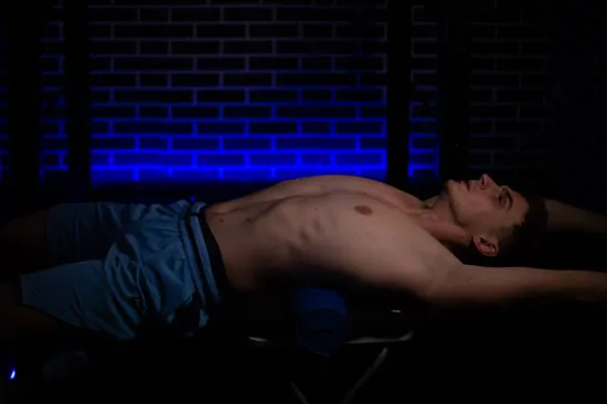 Bioenergetic stool breathing sunken chest