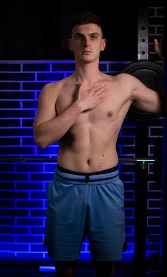 Pec minor stretch on wall