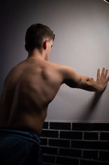 Scapular push up for pectus 1