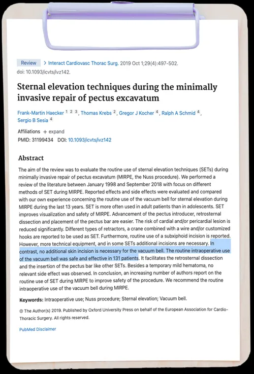 Sternal elevation techniques during the minimally invasive repair of pectus excavatum