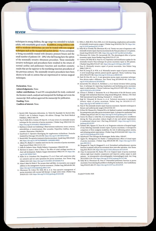 Challenging beliefs: A review of the paradigm shift in the treatment of pectus excavatum from radical resection to minimally invasive bracing and non-surgical vacuum bell suction